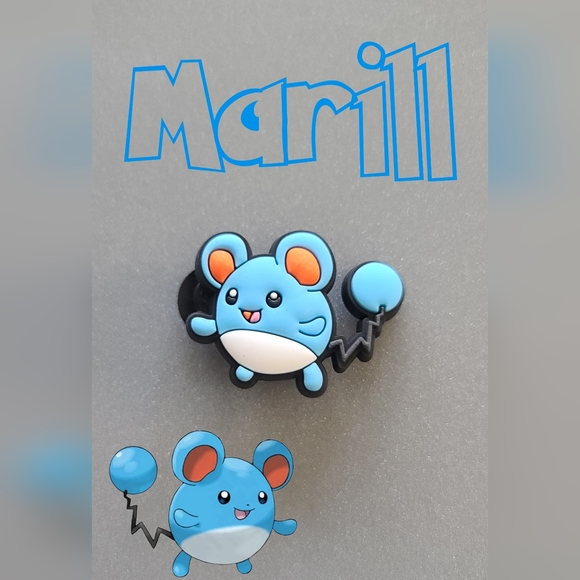 BOGO!! BUNDLE For Discount!!!    Brand New Pokémon Marill Croc Charm - Picture 1 of 1